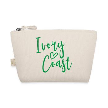 Ivory Coast Heart Women's Love Ivory Coast - Organic Pouch - nature - Front