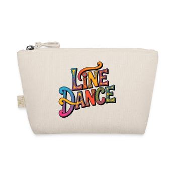 Line Dance Western Lettering - Organic Pouch - nature - Front