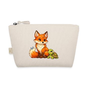 Renard et une tortue mignonne - Trousse biologique - nature - Devant
