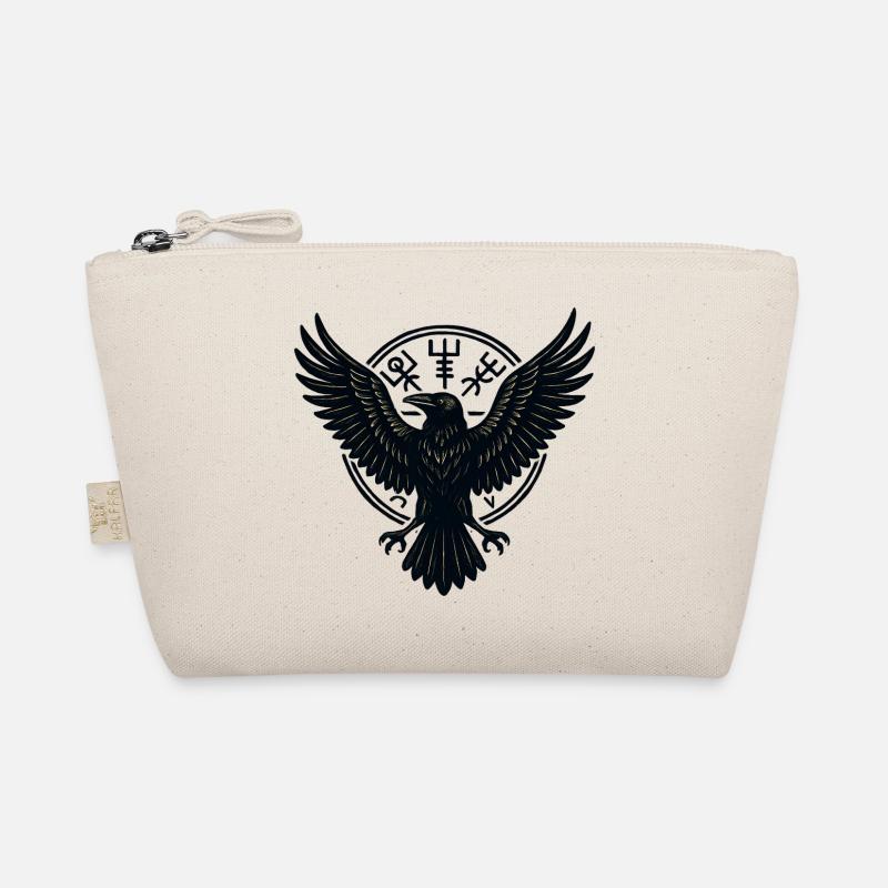 Corbeau Noir dans le Cercle Runique Trousse biologique