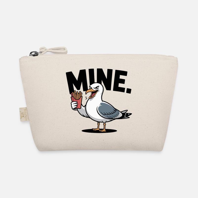 Grumpy Seagull mit Pommes Bio-Täschchen