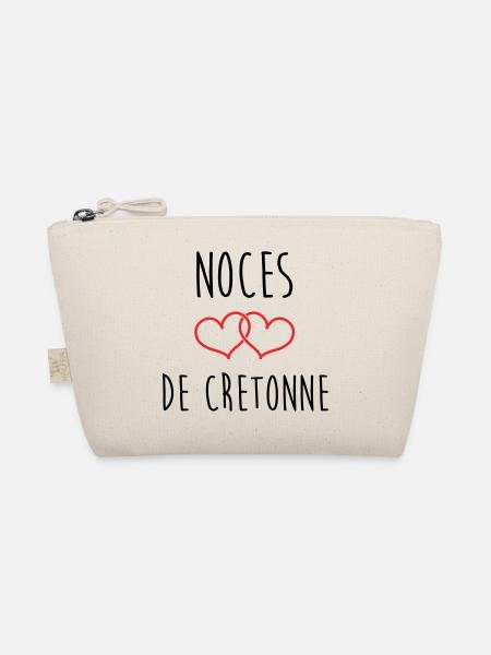 Cretonne wedding 19 years of love - Organic Pouch - nature - Front