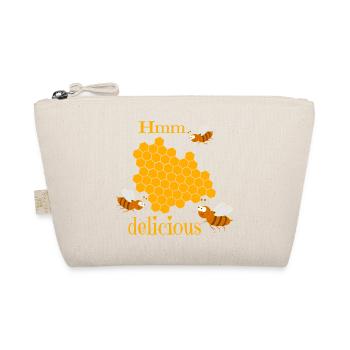 Bienen mit Honigwabe - Bio-Täschchen - Natur - Vorne