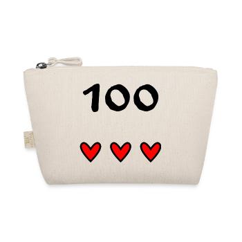 100. 100 JAHRE. 100-JÄHRIGES JUBILÄUM. GEBURTSTAG 100 - Bio-Täschchen - Natur - Vorne