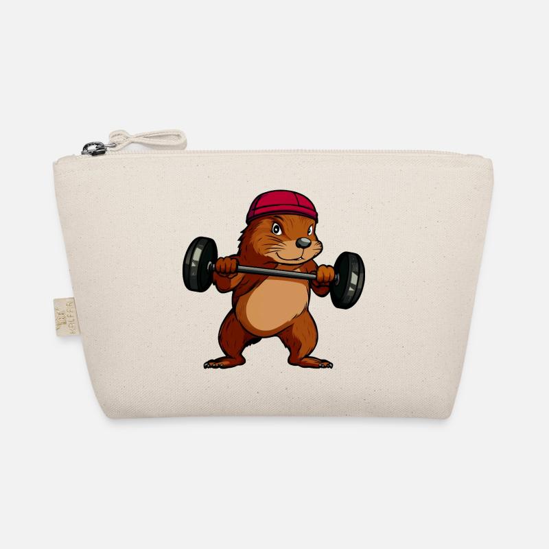 Powerful Squirrel Dumbbell Hero Organic Pouch