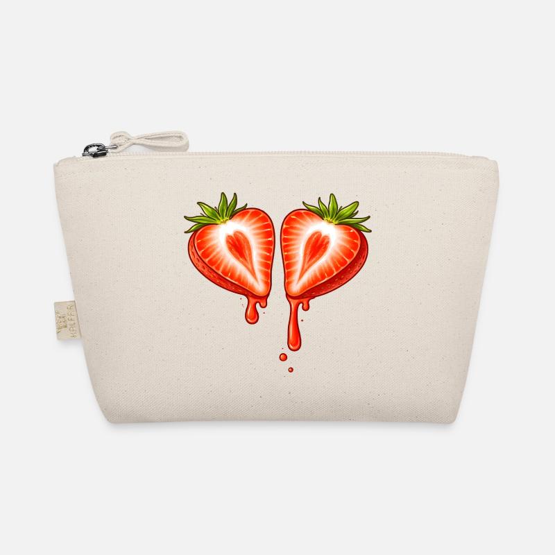 Fraise divisée en forme de cœur Trousse biologique