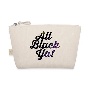 All Black Ya Neon Streifen Schrift - Bio-Täschchen - Natur - Vorne