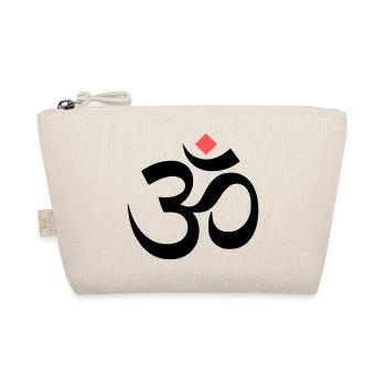 Om Zeichen Yoga Meditation - Bio-Täschchen - Natur - Vorne