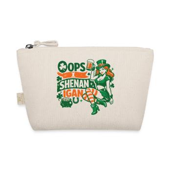 Oops I Shenanigan Leprechaun St Patrick's Girl - Organic Pouch - nature - Front