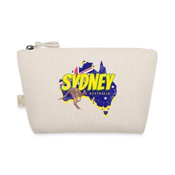 Sydney mit Vintage Känguru Australien Souvenir - Bio-Täschchen - Natur - Vorne