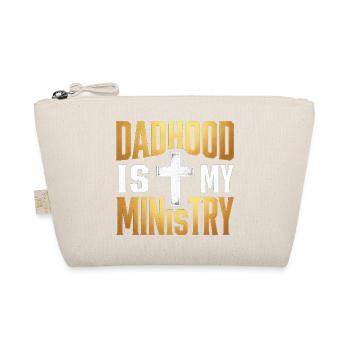 Dadhood Is My Ministry Jesus Christlicher Papa - Organic Pouch - nature - Front