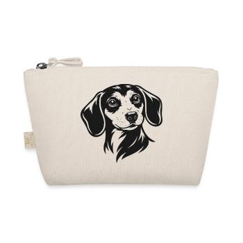 Dachshund Portrait - Organic Pouch - nature - Front