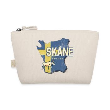 Skane Schweden Provinz Landkarte Vintage Souvenir - Bio-Täschchen - Natur - Vorne