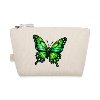 Green Butterfly - Organic Pouch - nature - Front