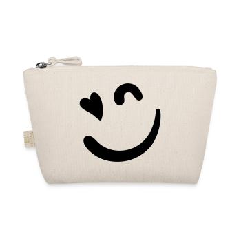 Beacon Logo – Neon Pink - Organic Pouch - nature - Front