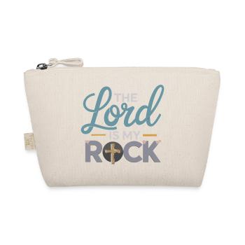  The Lord Is My Rock Christliches Kreuzmotiv Jesus - Bio-Täschchen - Natur - Vorne