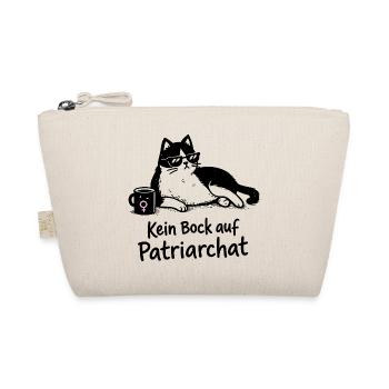 Kein Bock auf Patriarchat Katze Design - Bio-Täschchen - Natur - Vorne