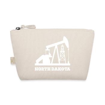 North Dakota Oilfield Pumpjack Design - Organic Pouch - nature - Front