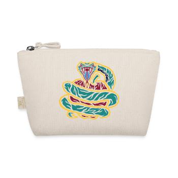 Curled Snake Neon - Organic Pouch - nature - Front