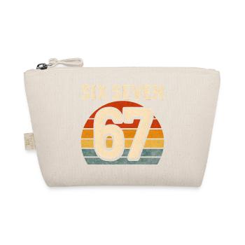 Six Seven 67 Italian Brainrot Retro Sunset Meme - Organic Pouch - nature - Front