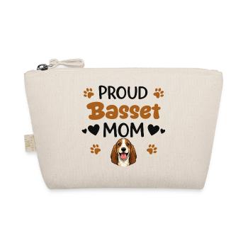 Stolze Basset Mutter, Basset Hound - Bio-Täschchen - Natur - Vorne