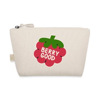 Funny Berry Good Raspberry Shirt Cute Fruit - Organic Pouch - nature - Front
