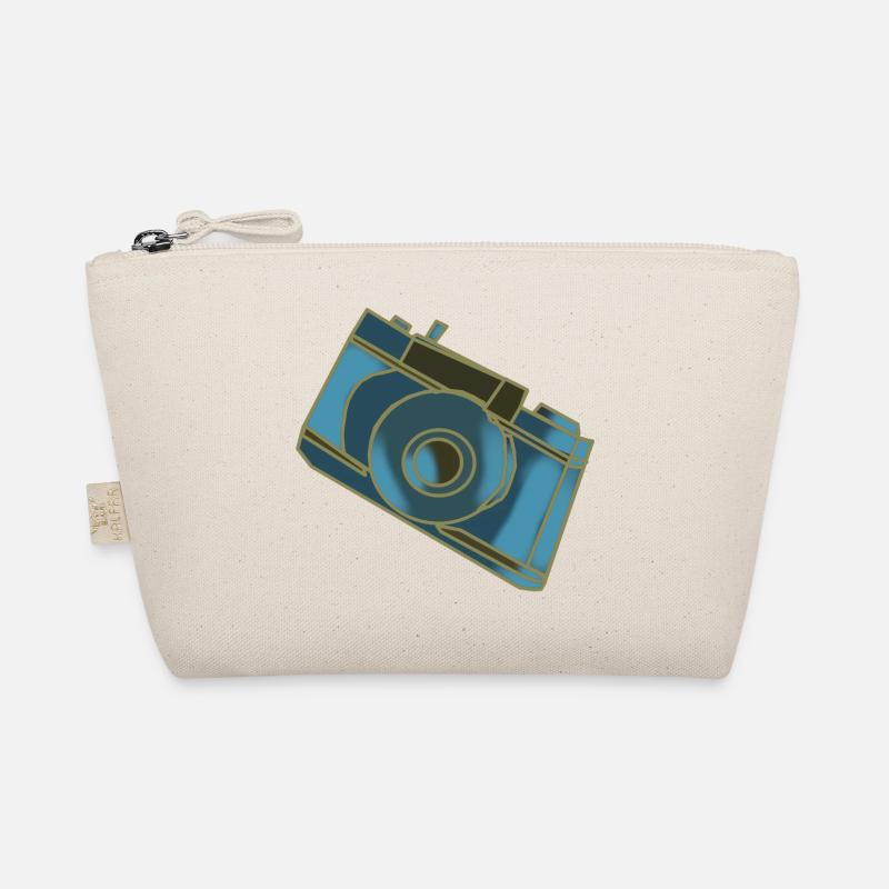Motif de caméra Rétro Blue Trousse biologique