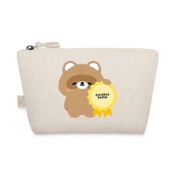 Certified Softie Beaver - Organic Pouch - nature - Front