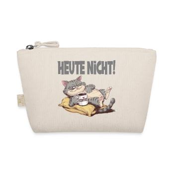  Heute Nicht Müde Katze Mit Kaffee Für - Bio-Täschchen - Natur - Vorne