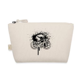 Gift idea for a road bike with road bike - Organic Pouch - nature - Front