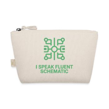 I speak fluent circuit diagram technology - Organic Pouch - nature - Front