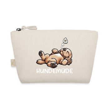 Hundemüde Cocker Spaniel Cockerhund Cockerbesitzer - Bio-Täschchen - Natur - Vorne