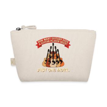 Guitar Player Design – Just One Guitar Left - Organic Pouch - nature - Front