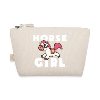 Fille Cheval Poney Mignonne - Trousse biologique - nature - Devant