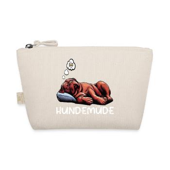 Hundemüde Bordeaux Dogge Bordeauxs Bordeaux Doggen - Bio-Täschchen - Natur - Vorne