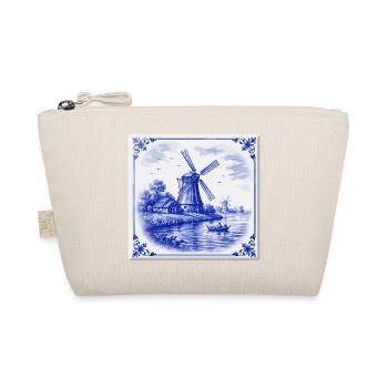 Delft Windmill by the Lake - Organic Pouch - nature - Front