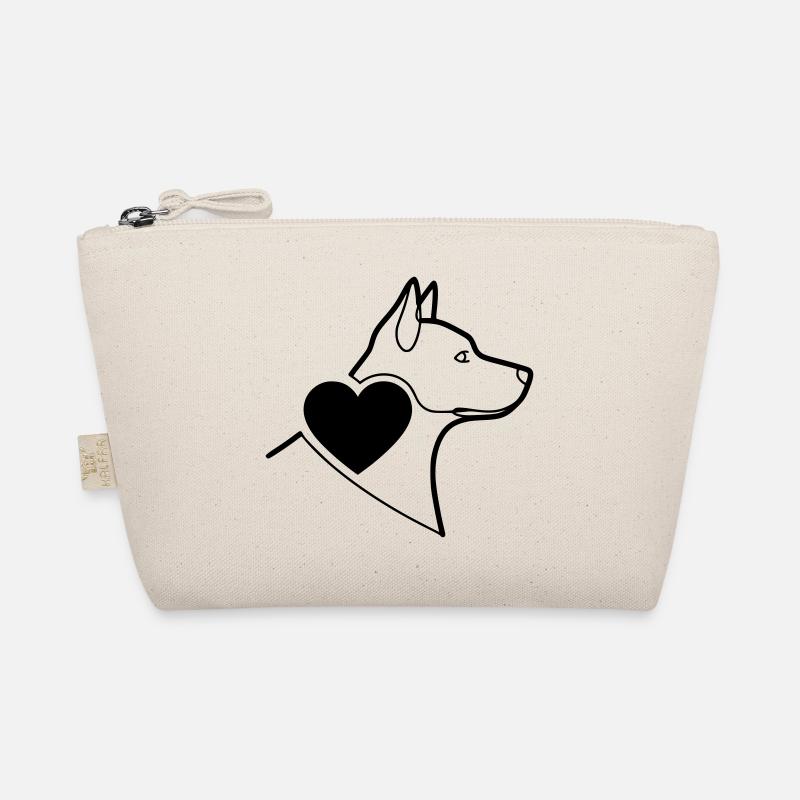 German Shepherd Heart Filled Minimal Organic Pouch