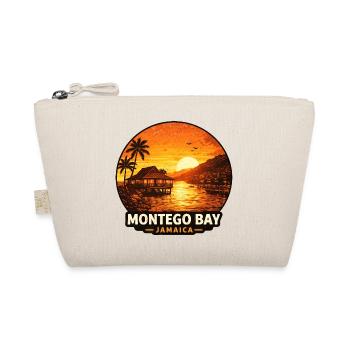 Montego Bay Jamaica Sunset Motif - Organic Pouch - nature - Front
