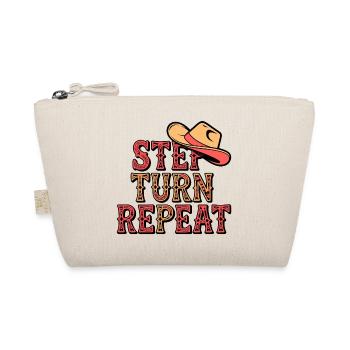 Line Dance Step Turn Repeat - Organic Pouch - nature - Front