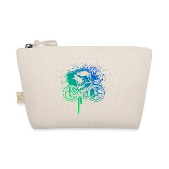 Gift idea for a road bike with road bike - Organic Pouch - nature - Front