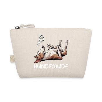 Hundemüde Podenco Podencos Podencoliebhaber  - Bio-Täschchen - Natur - Vorne