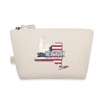 New York in United States USA Souvenir - Organic Pouch - nature - Front