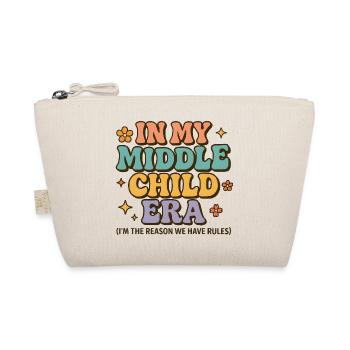 Daughter Family Humor In My Middle Child Era - Organic Pouch - nature - Front