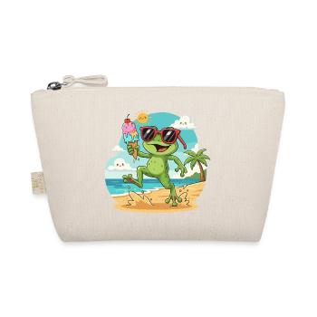 Grenouille sur la plage avec une glace - Trousse biologique - nature - Devant