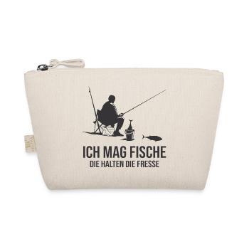 Ich Mag Fische Die Halten Die Fresse Angler - Bio-Täschchen - Natur - Vorne