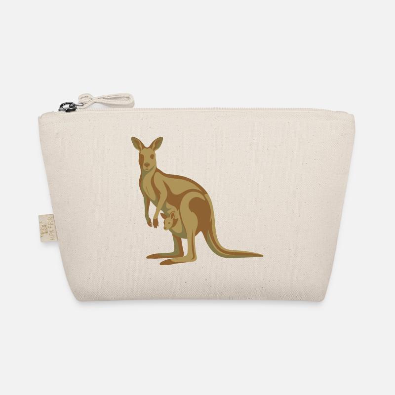 Kangaroo mother with offspring Organic Pouch