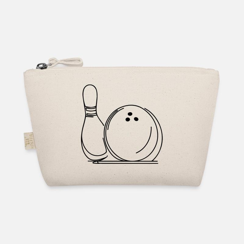 Bowlingkugel und Pin Bio-Täschchen