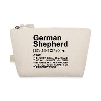 German Shepherd Meaning - Organic Pouch - nature - Front