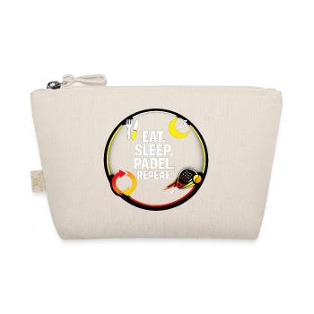 Eat Sleep Padel Repeat - Bio-Täschchen - Natur - Vorne