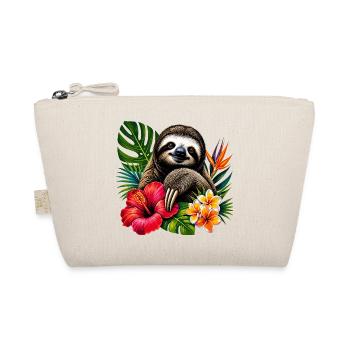 Tropical sloth in a flower frenzy - Organic Pouch - nature - Front